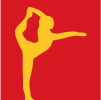 silhouette de gymnaste